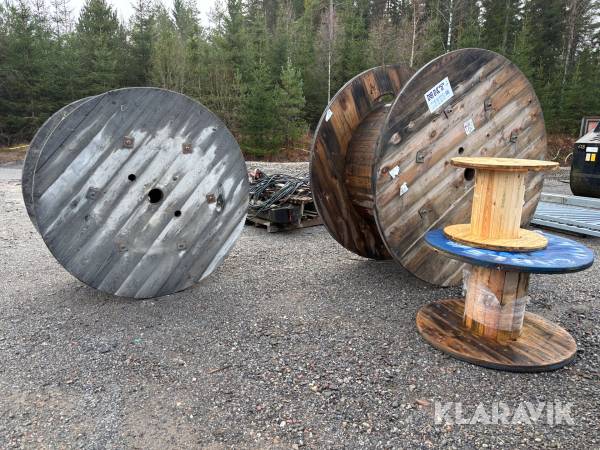 Parti med kabeltrummor