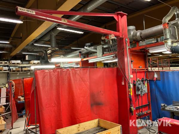 Pelarsvängkran JHP 42 med telfer