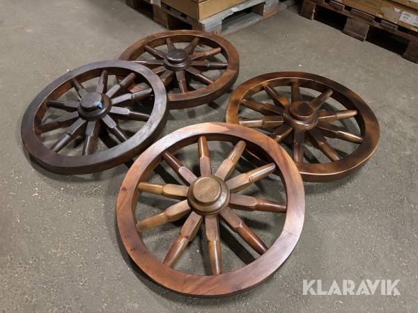 Trähjul för dekoration