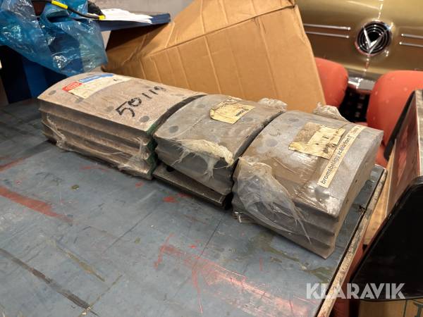 Skivbromsbelägg 3 axlar