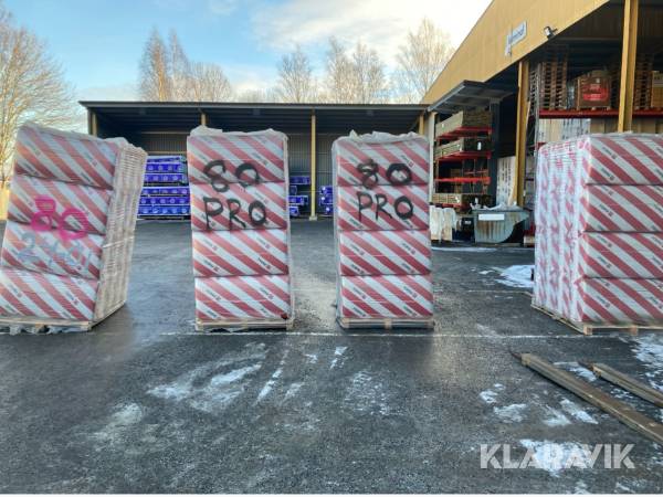 Vägg/bjälklagsskiva Paroc Extra pro 80mm