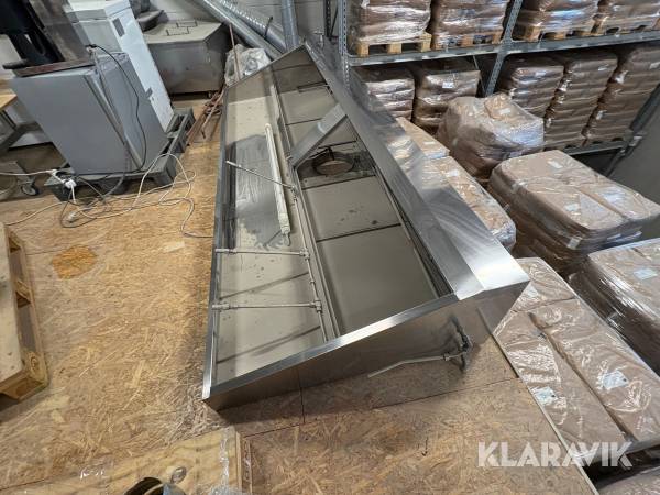 Fläktkåpa med brandsläckning