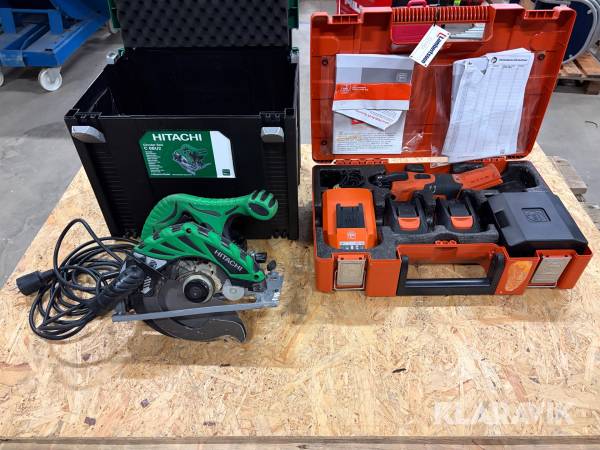 Cirkelsåg 1 st, Multimaskin 1 st Hitachi / Fein C 6BU2 / MultiMaster AFMM 18