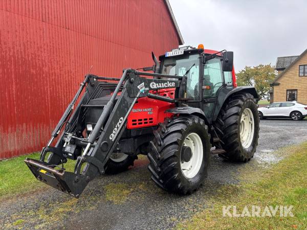 Traktor Valtra Valmet 8550 HiTech med dubbelmontage