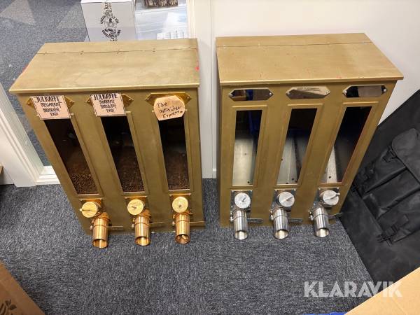 Behållare för kaffebönor 2 st