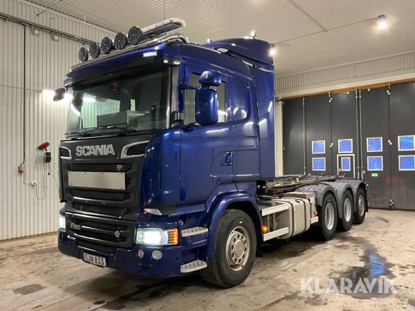 Snabblåsbil Scania R520 Tridem med Lastväxlare