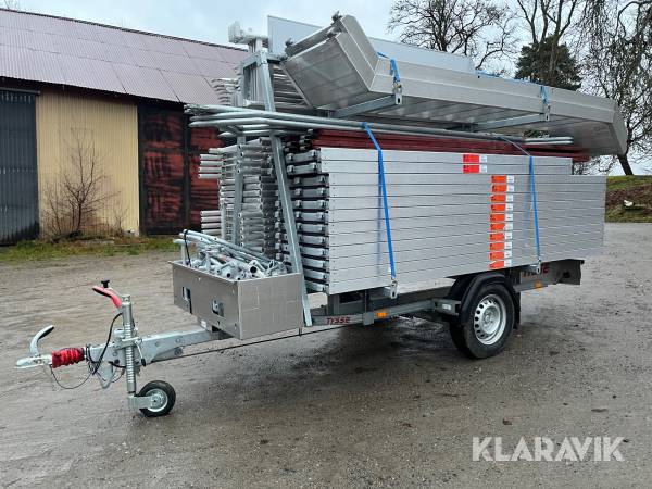 Byggställning med släp Tysse