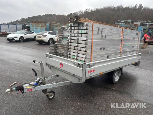 Byggställning med släp Monzon