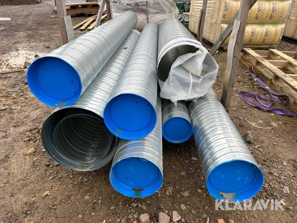 Spirorör i olika dimensioner 8 st