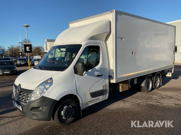 Dragbil Renault Mastermed skåptrailer 