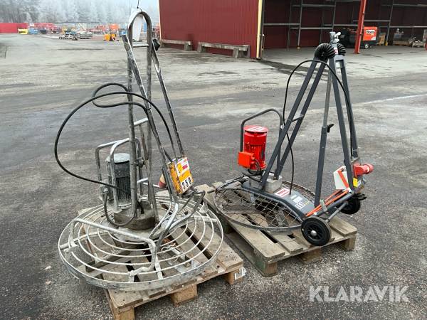 Glättare 2st Dynapac, Husqvarna BG 42 E, BGCOMBI