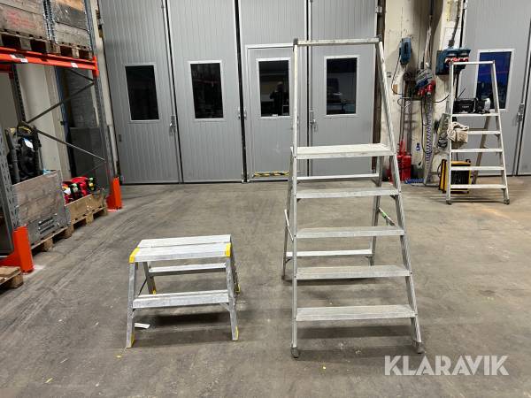 Arbetsbockar Wibe, Zarges 2 steg 0,5 m, Z 500 1,15 m