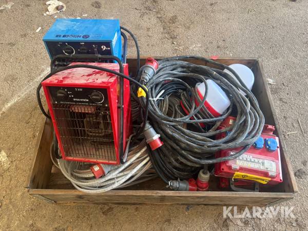 Byggström diverse utrustning
