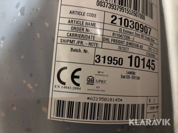 Vinylmatta Tarkett IQ Eminent Dusty blue 46m2